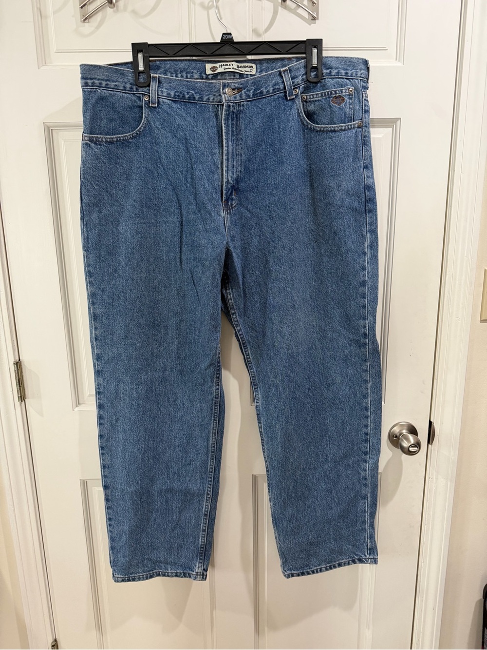 Harley-Davidson Men's Relaxed Blue Denim Jeans size 42/30